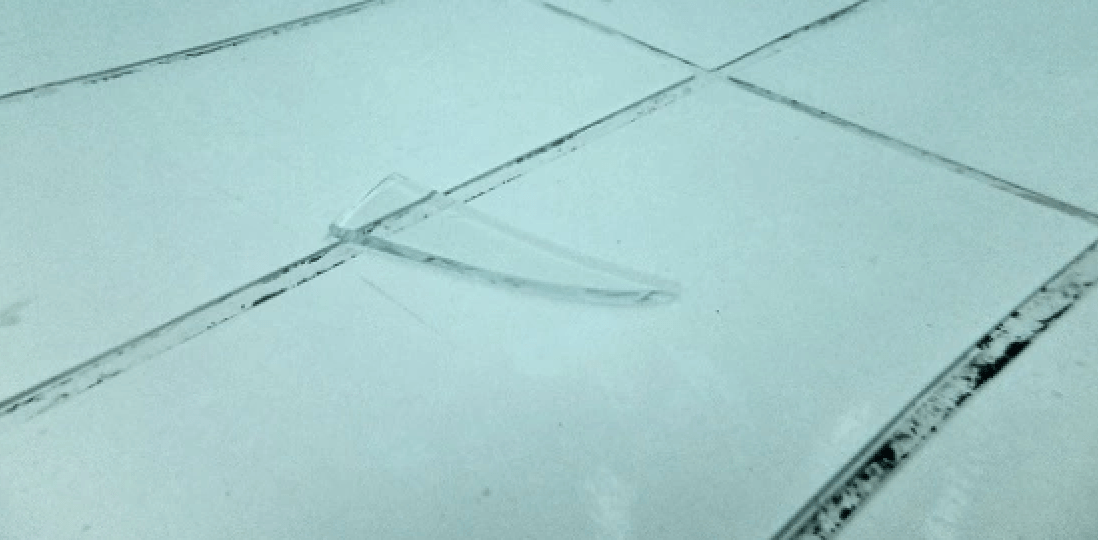 Broken Glass in Swimming Pool